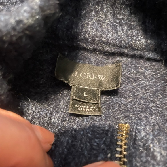 Beautiful navy blue half zip sweater - Picture 5 of 7